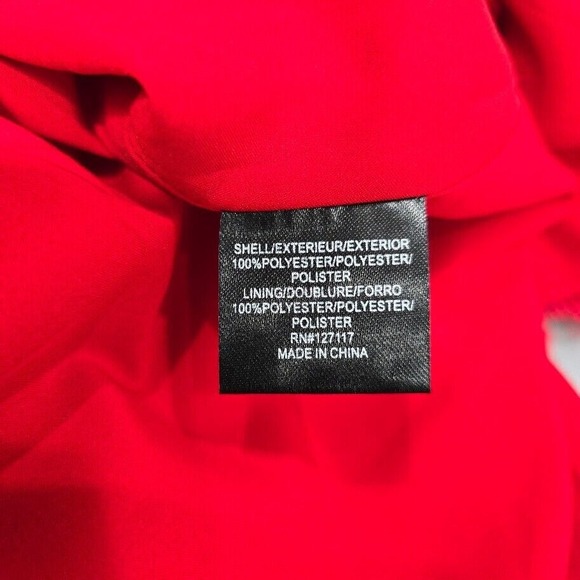 Badgley Mischka Sheath Dress 8 Red Lace Flutter Sleeves Cocktail Romantic - Picture 15 of 16